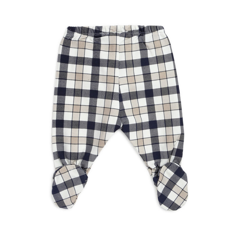 Boys Blue Printed Smock with Legging image number 3